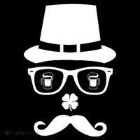 Irish Beer Mustache St. Patrick's Day Face Ornament thumb 1