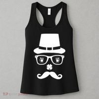 Irish Beer Mustache St. Patrick's Day Face Women's Tank Top thumb 3
