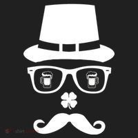 Irish Beer Mustache St. Patrick's Day Face Hat thumb 2