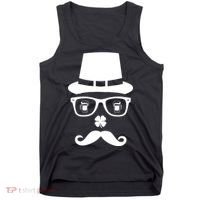 Irish Beer Mustache St. Patrick's Day Face Tank Top thumb 0