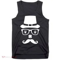 Irish Beer Mustache St. Patrick's Day Face Tank Top thumb 0