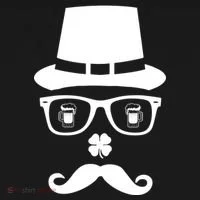 Irish Beer Mustache St. Patrick's Day Face Tank Top thumb 6