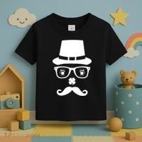 Irish Beer Mustache St. Patrick's Day Face Toddler T-Shirt thumb 3