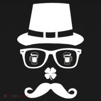 Irish Beer Mustache St. Patrick's Day Face Toddler T-Shirt thumb 4