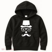 Irish Beer Mustache St. Patrick's Day Face Kids Hoodie thumb 0