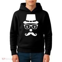 Irish Beer Mustache St. Patrick's Day Face Kids Hoodie thumb 4