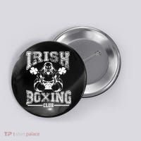 Irish Boxing Club Team Retro Button thumb 0