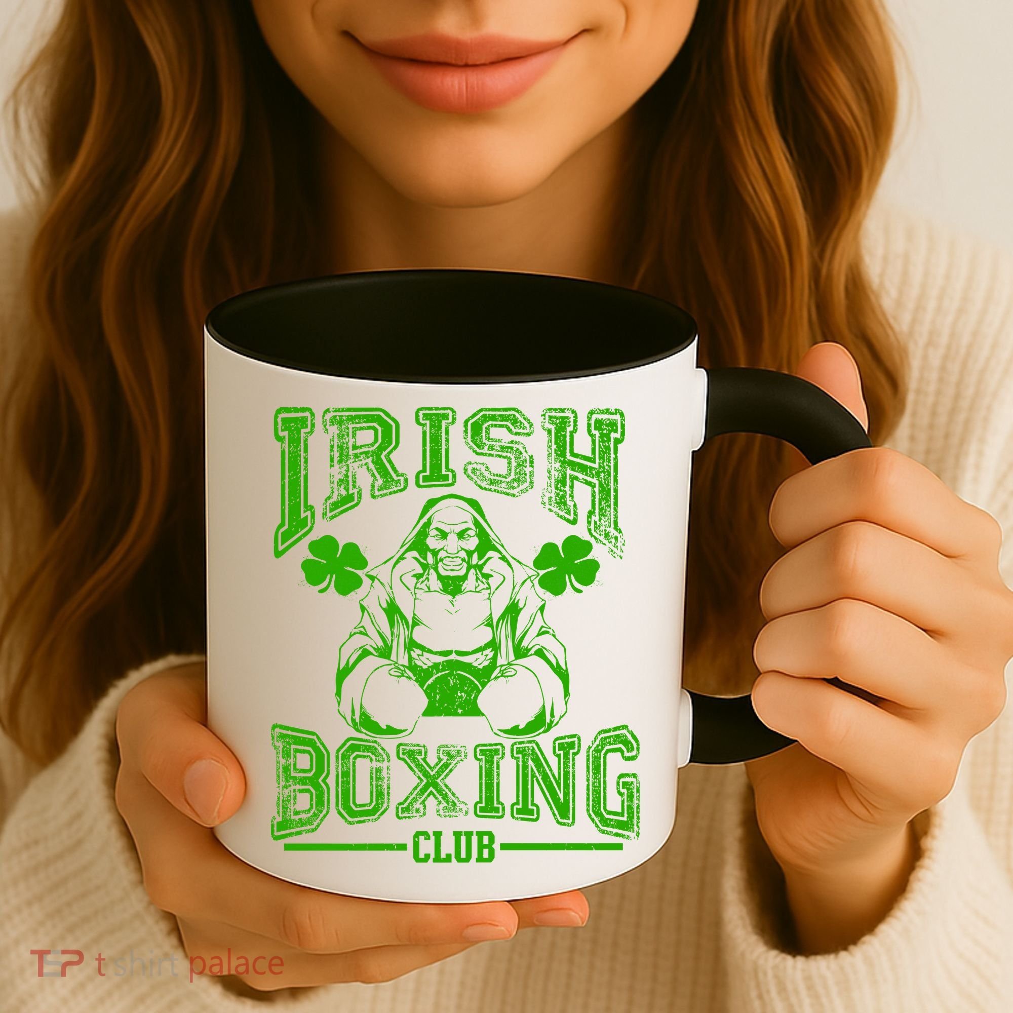 Irish Boxing Club Team Retro Coffee Mug