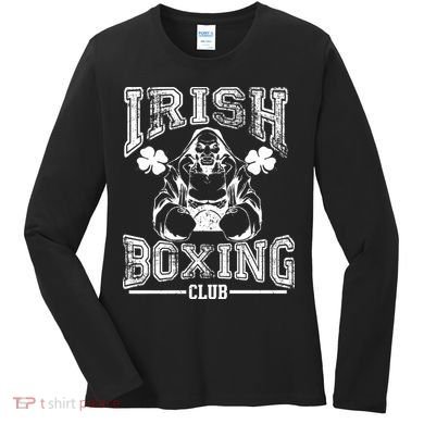 Irish Boxing Club Team Retro Women's Long Sleeve Shirt