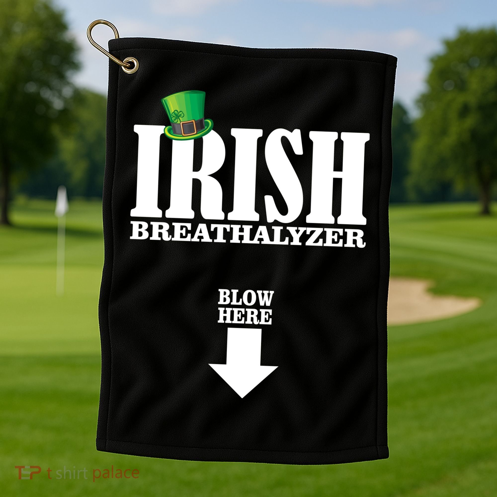 Irish Breathalyzer Golf Towel
