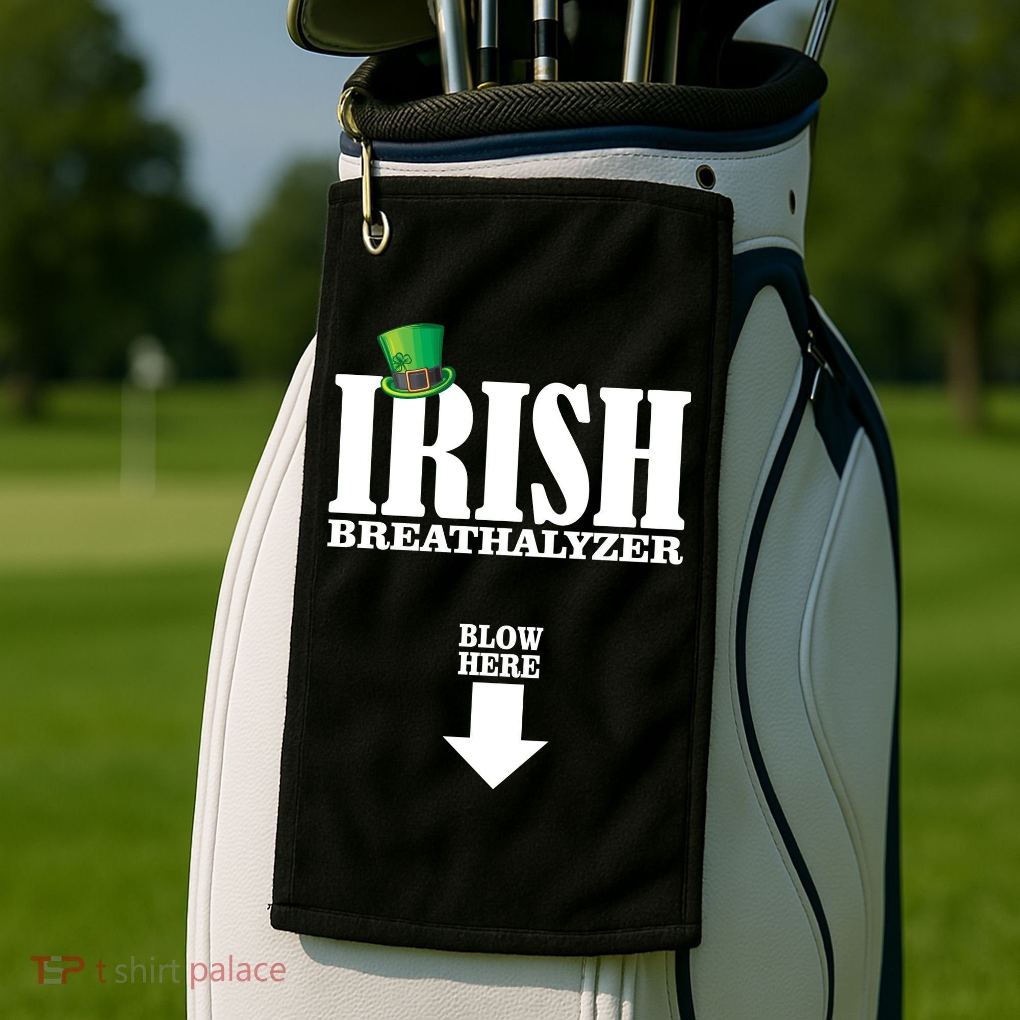 Irish Breathalyzer Golf Towel