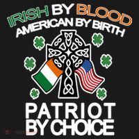 Irish By Blood American By Birth Patriotic By Choice Women's Hoodie thumb 2