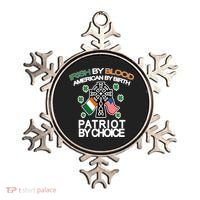 Irish By Blood American By Birth Patriotic By Choice Ornament thumb 0