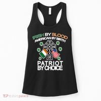 Irish By Blood American By Birth Patriotic By Choice Women's Tank Top thumb 0