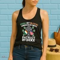 Irish By Blood American By Birth Patriotic By Choice Women's Tank Top thumb 2