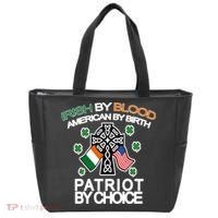Irish By Blood American By Birth Patriotic By Choice Tote Bag thumb 0