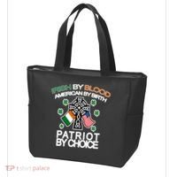 Irish By Blood American By Birth Patriotic By Choice Tote Bag thumb 3