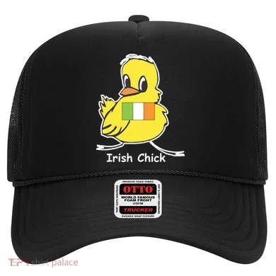 Irish Chick Cute Chicken With Flag Hat