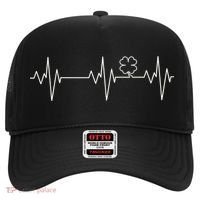 Irish Clover Heartbeat Funny St. Patrick's Day Hat thumb 0