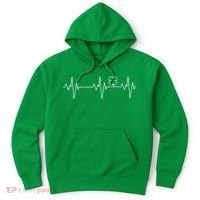 Irish Clover Heartbeat Funny St. Patrick's Day Hoodie thumb 0