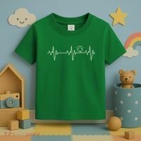 Irish Clover Heartbeat Funny St. Patrick's Day Toddler T-Shirt thumb 3