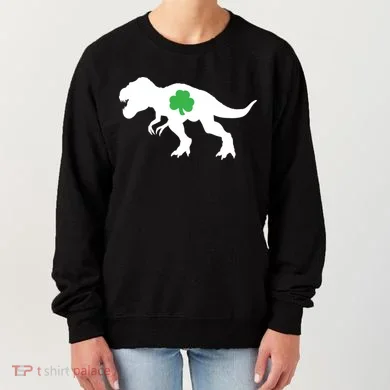 Irish Clover T-Rex Women's Sweatshirt