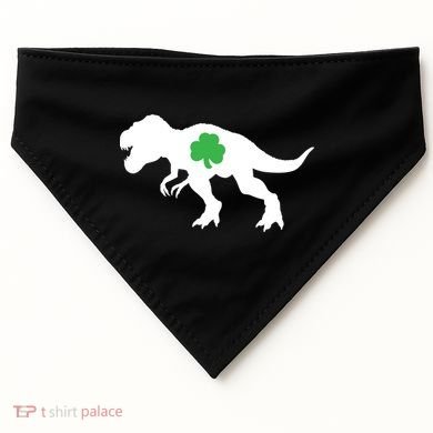 Irish Clover T-Rex USA-Made Doggie Bandana