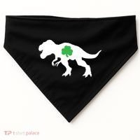 Irish Clover T-Rex USA-Made Doggie Bandana thumb 0
