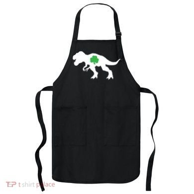 Irish Clover T-Rex Apron