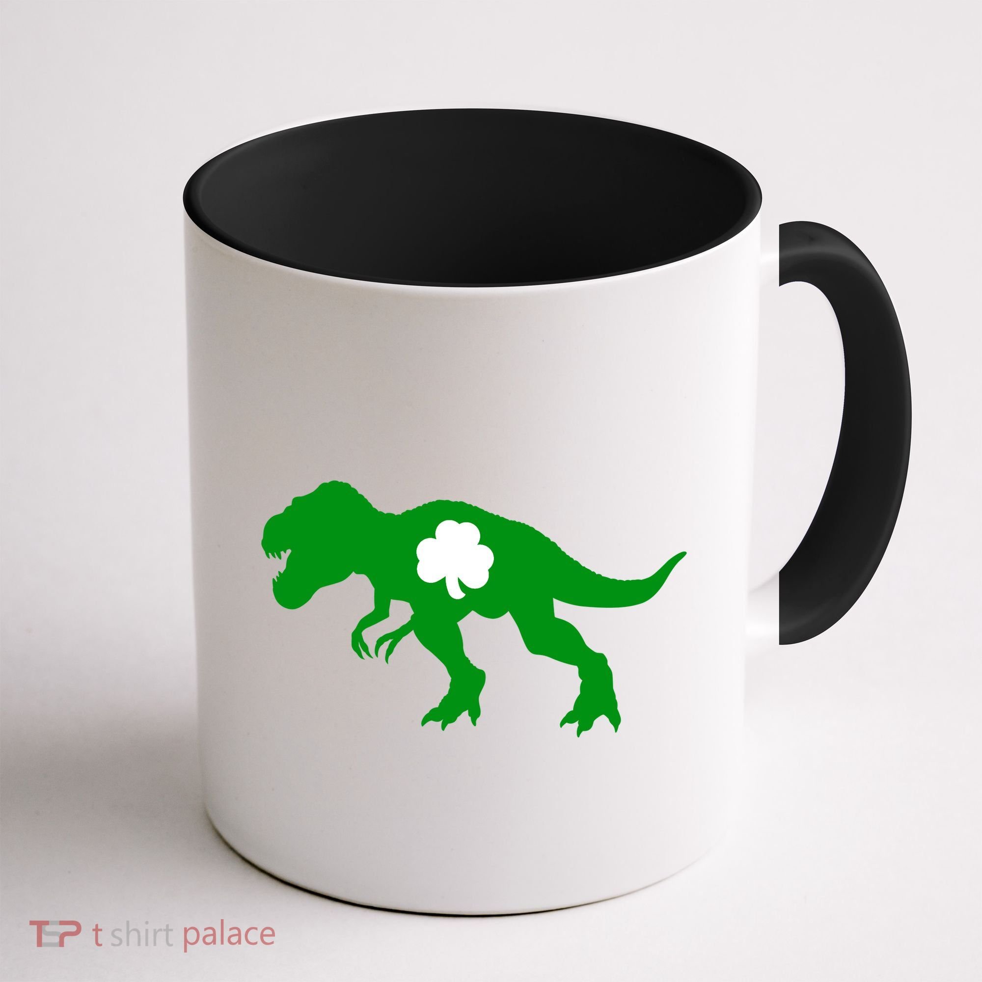 Irish Clover T-Rex Coffee Mug