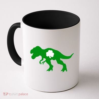 Irish Clover T-Rex Coffee Mug
