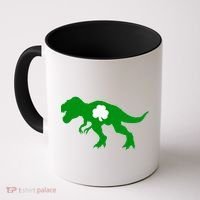 Irish Clover T-Rex Coffee Mug thumb 0