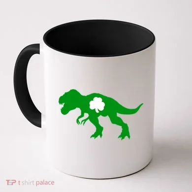 Irish Clover T-Rex Coffee Mug