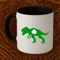Irish Clover T-Rex Coffee Mug thumb 2