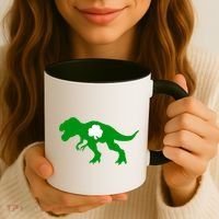 Irish Clover T-Rex Coffee Mug thumb 3