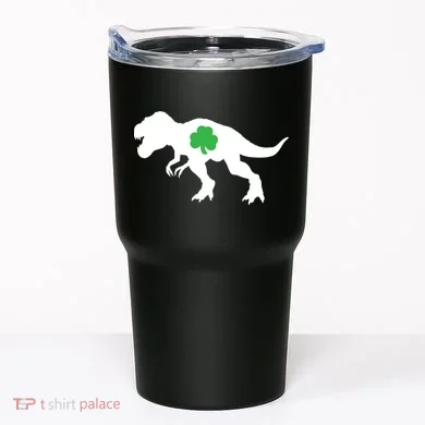 Irish Clover T-Rex Tumbler