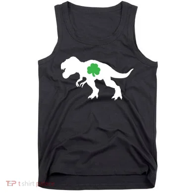 Irish Clover T-Rex Tank Top