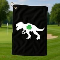 Irish Clover T-Rex Golf Towel thumb 1