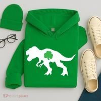 Irish Clover T-Rex Hoodie thumb 4