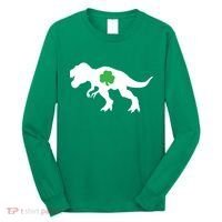 Irish Clover T-Rex Long Sleeve Shirt thumb 0