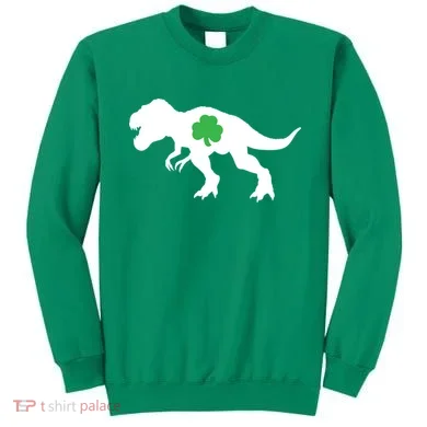 Irish Clover T-Rex Sweatshirt