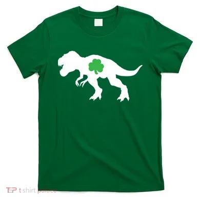 Irish Clover T-Rex T-Shirt