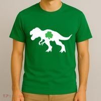 Irish Clover T-Rex T-Shirt thumb 3