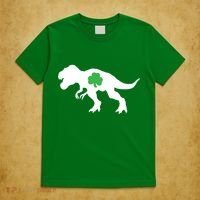 Irish Clover T-Rex T-Shirt thumb 5