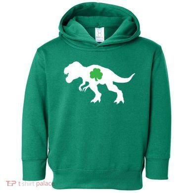 Irish Clover T-Rex Toddler Hoodie