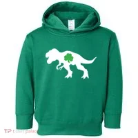 Irish Clover T-Rex Toddler Hoodie thumb 0