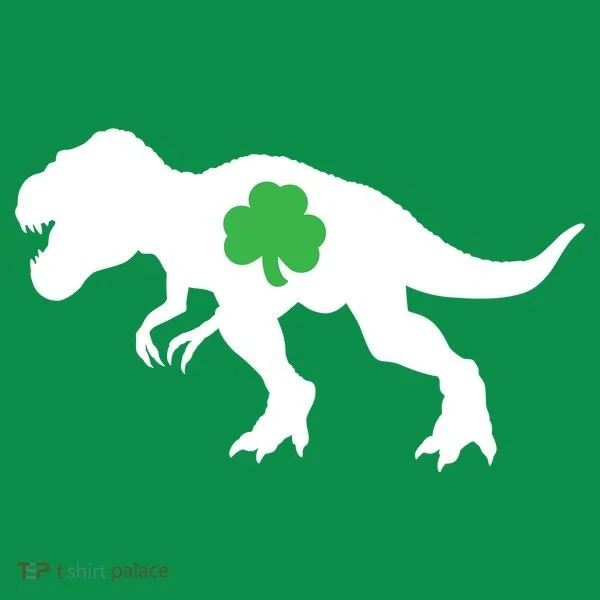 Irish Clover T-Rex Toddler Hoodie