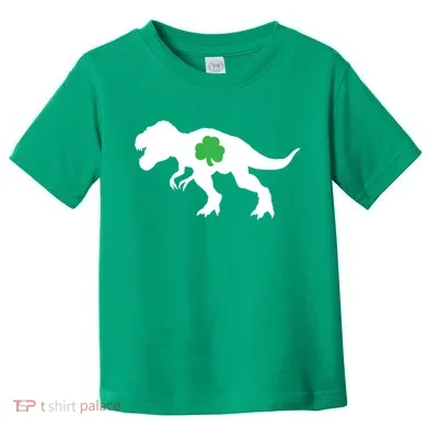 Irish Clover T-Rex Toddler T-Shirt