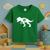 Irish Clover T-Rex Toddler T-Shirt thumb 3