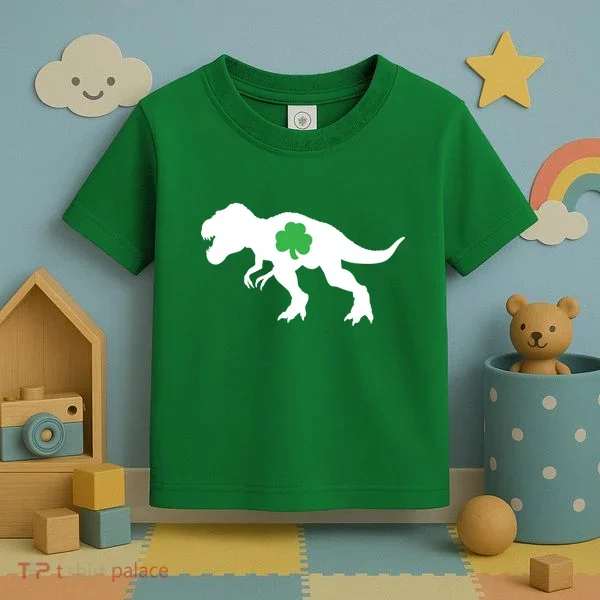 Irish Clover T-Rex Toddler T-Shirt